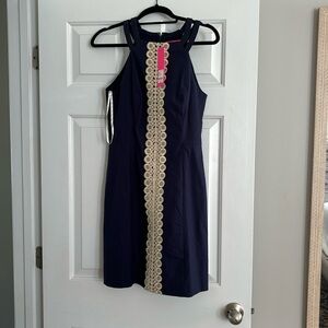 NWT Lilly Pulitzer Pearl Lace Trim Shift Dress size 4